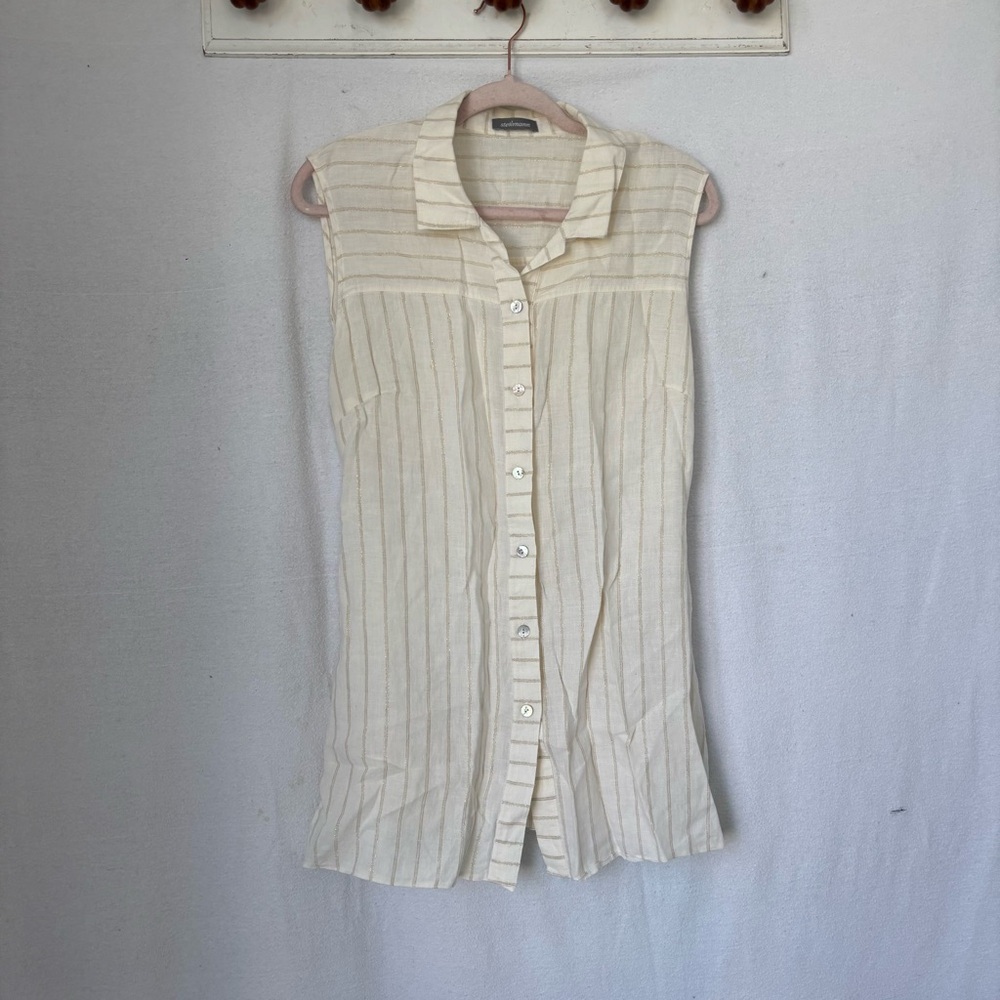 Steilmann Ivory Sleeveless Mini Dress